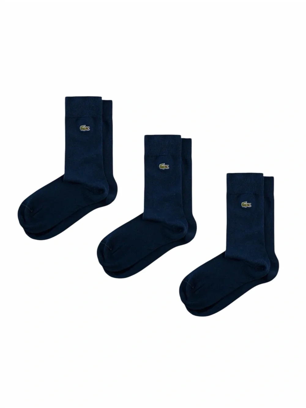 Lacoste Unisex Iconic Logo Sock Set 3 NEW